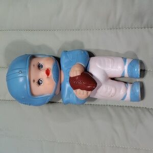 vintage Iwai Industrial squeaky Football Player Doll